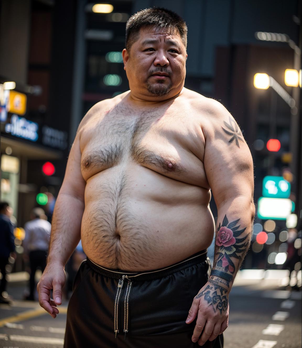 ???? Asian Chubby male (亚洲肥胖男性人体) v1.0