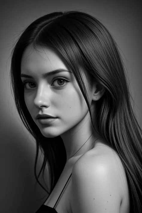 (half of face hidden in shadows:1.5), an expert photograph of a young lady looking like Analuk22, strong side red light,