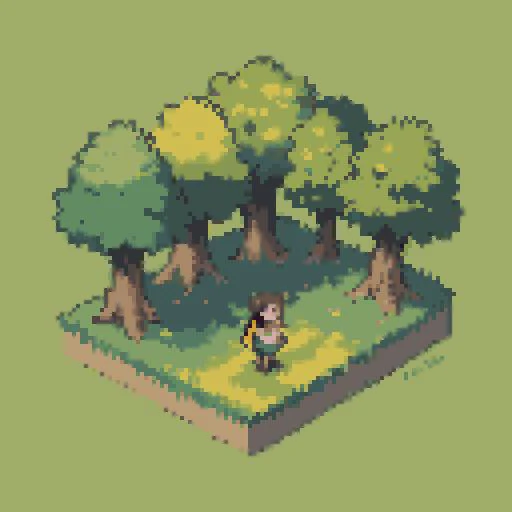 girl standing under a tree in an island, (masterpiece, top quality, best quality), pixel,pixel art,
<lora:pixel_f2:0.5>