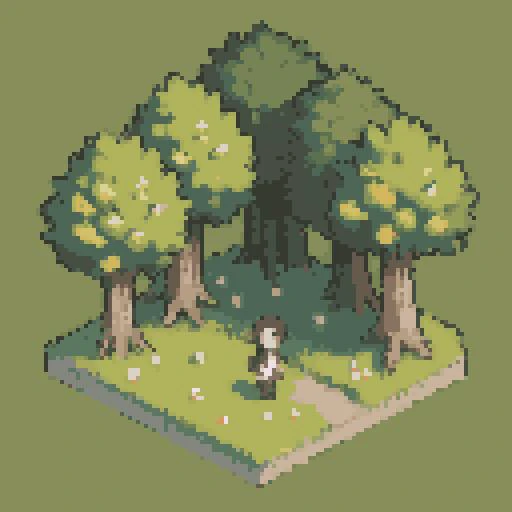 girl standing under a tree in an island, (masterpiece, top quality, best quality), pixel,pixel art,
<lora:pixel_f2:0.5>