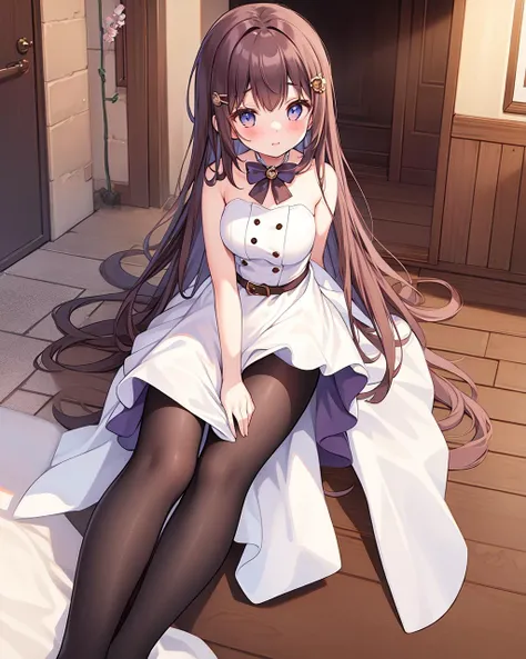 Himari Meimei, masterpiece, Voluptuous thighs, 8-year-old, gigantic breasts, {1 Girl}, Cute shy smile, Highly detailed glowing purple eyes, {{{Completely naked}}}, Browsing Caution, nsfw, Spread your legs wide, Showing off pussy, Cum in pussy, Pussy juice, Detailed childish pink vagina, No clothes, Fine pink nipples, In a luxury resort hotel bed, no panties, 困り眉, open legs, focusing 