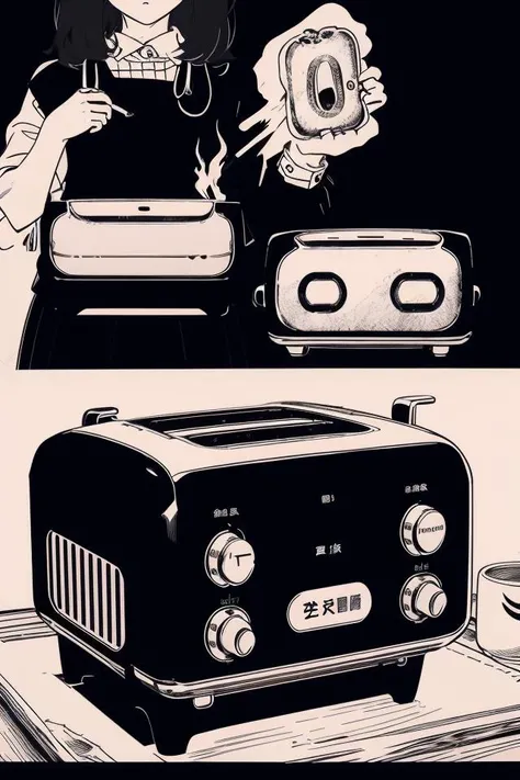 <lyco:itoStyleLoRA0:0.9> ito style,
toaster,