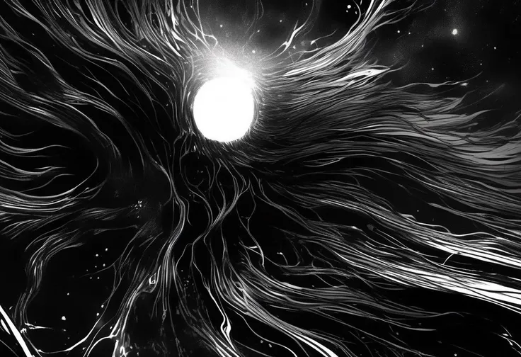 Elder evil, space huge gruesome monster, creepy, scary, space, void, space horror <lora:itoStyleLycoris:0.75>