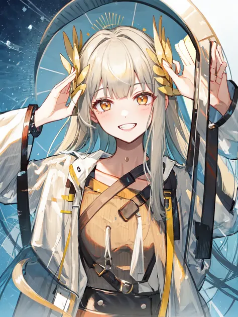 masterpiece, best quality, <lora:mue2-4:1>, muelsyse, smile face,