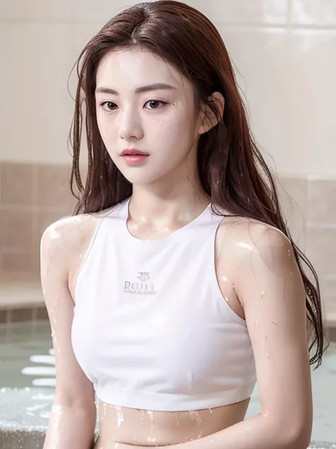 goyoonjung sitting in the bathub, best quality,looking away, (photorealistic:1.2), wet, white crop top, half body, [detailed face:0.2], detailed skin, medium shot

<lora:goyoonjung-v1-1.5:0.77>