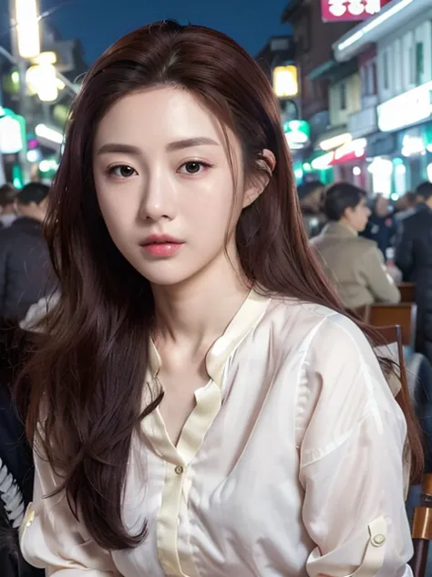goyoonjung sitting in the bench in blouse, seoul night street, background people, best quality,looking away, (photorealistic:1.2), half body, [detailed face:0.2], detailed skin, medium shot

<lora:goyoonjung-v1-1.5:0.77>
