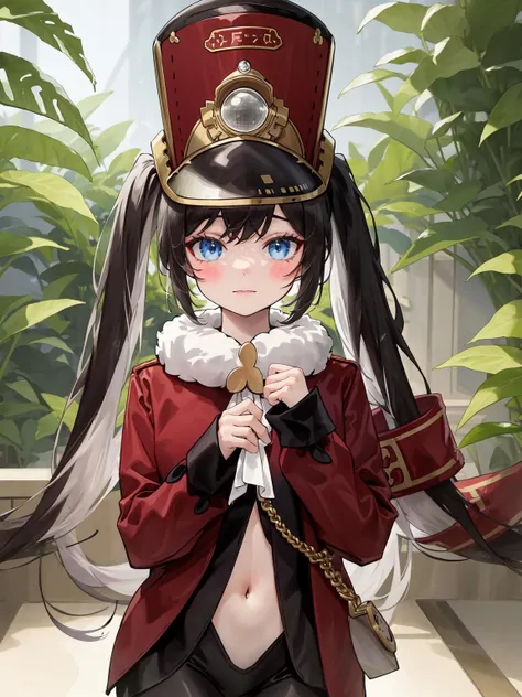 masterpiece, best quality, 1girl, solo, pom-pom, hat, fake animal ears, <lora:pom2-8:1>