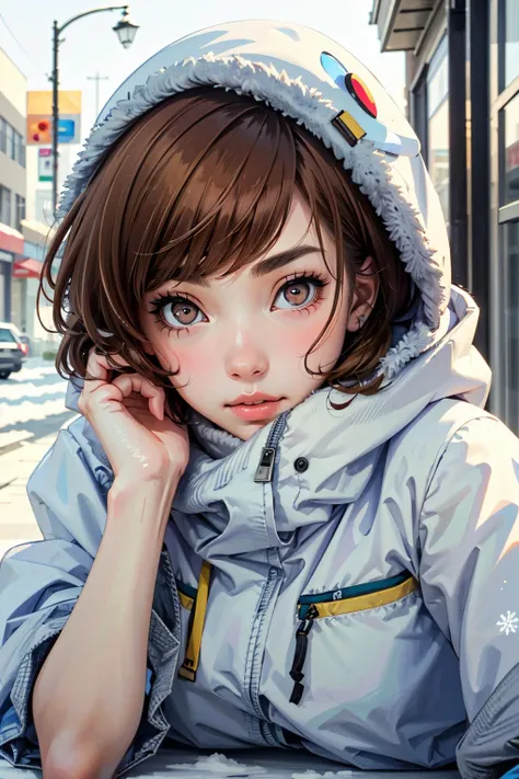 ((masterpiece, best quality))
<lora:Persona3Chie:0.8>
Persona3Chie, 1girl, solo, short hair, brown hair, brown eyes, in a winter wonderland, bundled up, lying on the stomach, propped up on elbows