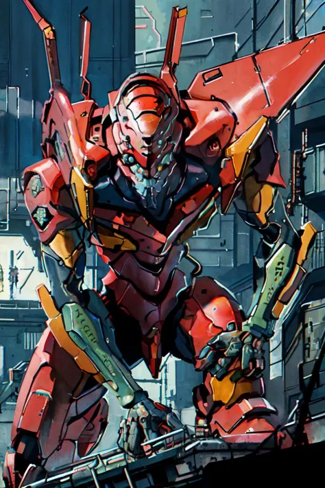 (best quality, masterpiece, RAW photo,ultra-detailed:1.2), <lyco:GoodHands-beta2:1.0>
eva 02, evagod, evangelion mecha, science fiction,beautiful abstract background, Futurism, cyberpunk, intense angle,
<lyco:EVAIII:0.7>