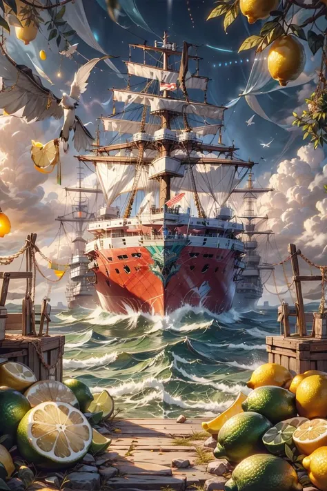 <lora:lemonlime-style-darquelilly-v1:1> lemonlimesty, ship