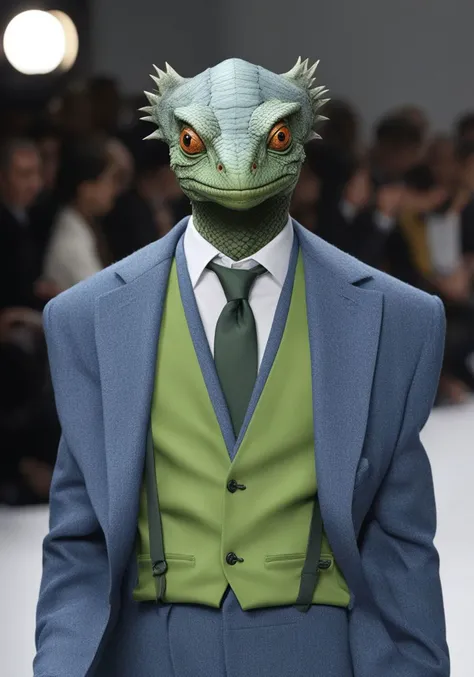 1 old skinny humanoid,pale skin with wrinkled face and blooming yellow reptilian eyes, black suit hat and tie.