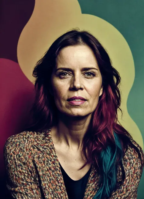 portrait of 25 years old sks woman, by Flora Borsi, style by Flora Borsi, bold, bright colours, ((Flora Borsi)), by Ansel Adams, <lora:locon_kimdickens_v1_from_v1_64_32:1>