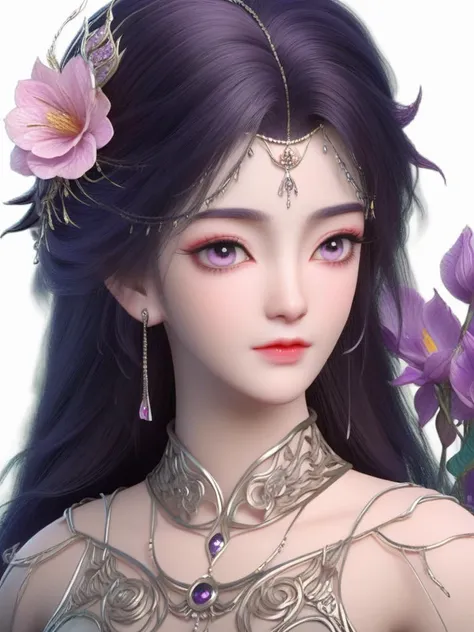 guofeng, Illustrated,1girl,black eyes,long hair,super precise depiction, (flowers),multiple colors,high definition,Rich in intricate details. 8K,illustration,crazy colors, <lora:20240211-1707644916382:0.7> <lora:YunXi_SDXL-000008:0.7>