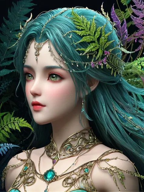 ((tmasterpiece:1.4, best qualtiy, Faraway view:1.4)), (ultra - detailed)+, (watercolor paiting:1.2), ((Cute 1girl, blossoms, Light cyan hair, long whitr hair, Aqua blue eyes, Large breasts, Nu mouth, scowling, anatomy correct, (grass green, China Goddess Fashion:1.3), Shoulders exposed, Side angle)), Autumn landscape, The leaves are yellow, maple trees, eventide, riverbank, lake reflection, The sky is full of color, Orange-red sunset, The afterglow diverges, Far Mountain, contours, Scenic beauty, (Warm light source:1.2), （Very detailed CG unification, 8k）, （The best picture quality）, (illustratio：1.0）、intricately details, Epic composition、Realistic lighting、high definition detail、(Beautiful wildlife and natural wonders, With glowing lights), satellite image, Ultra-Wide Angle, Textured skin