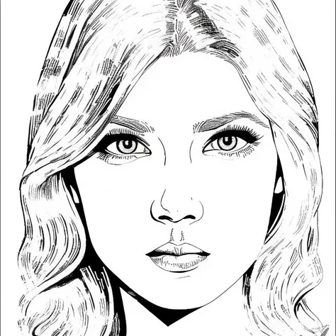 masterpiece, best quality, young woman xyzkwv1, in xyzsketchstyle style, portrait, intricate details, looking at viewer, simple background <lora:xyzsketchstylev2reg-000002:1.0> <lora:xyzkwv1-000004:1>