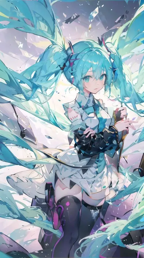 runway ((best quality)), ((masterpiece)), ( extreme detailed, highest detailed, official art, beautiful and aesthetic:1.2),
<lora:HatsuneMiku:1> Hatsune Miku, TWINTAILS <lora:balenciaga_66160_lora:1>