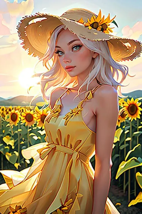 Merger_akira_deetay,
(walking through a field of sunflowers wearing a (summer dress:1.3) and sun hat, field, sunflowers, summer, scenic:1.2),
bokeh, f1.4, 40mm, photorealistic, raw, 8k, textured skin, skin pores, intricate details  <lora:epi_noiseoffset2:1>, epiCRealism