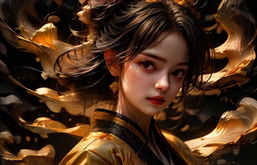 The Chrysanthemum and the Blade, the bride. Vibrant palette, eclectic masterpiece, stunning vampiress, audacious allure, wolfish ears, a gilded touch. Shades of pink, yellow, mint, crimson, blue, and lilac adorn her gradient hair, flowing in waves. Dark red lips and a smoky gaze intensify her allure. Desirable, crystal-eyed, and delightful, she poses erotically with a sun-kissed, chocolate-toned body adorned with chrome-plated chains. A captivating blend of rot, blue, violet, and neon accentuates her nude form, revealing a provocative allure. <lora:PotatEnhancer_V1_6:0.55> <lora:difConsistency_detail:0.25> <lora:more_details:0.45> <lora:speedy1p5:1.15> <lora:The Chrysanthemum and the Blade_20231019115158:1> The Chrysanthemum and the Blade <lora:the bride_v1.0:0.8> the bride