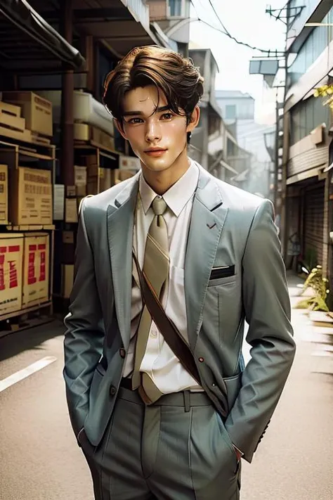 ((masterpiece)),((bestquality)),8k,high detailed,ultra-detailed,photography,award winning,documentary,Original Photo,realistic,(EOS R8,50mm,F1.2,8K,RAW photo:1.2),1boy,<lora:Wen_Lora-000002:1>,portrait,standing,Pure white background,professional photograph,handsome face,real skin texture,well-proportioned hands,thick eyebrows,solid eyes,Textured Menâs Haircut,Satin jacket,Suit pants,Mormon,
Evil Smile,looking away,([Energy-efficient lighting|Fog lighting|front lighting|Low contrast lighting]),