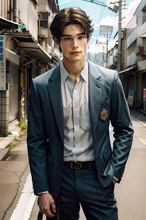 ((masterpiece)),((bestquality)),8k,high detailed,ultra-detailed,photography,award winning,documentary,Original Photo,realistic,(EOS R8,50mm,F1.2,8K,RAW photo:1.2),1boy,<lora:Wen_Lora-000002:1>,portrait,standing,Pure white background,professional photograph,handsome face,real skin texture,well-proportioned hands,thick eyebrows,solid eyes,Textured Menâs Haircut,Satin jacket,Suit pants,Mormon,
Evil Smile,looking away,([Energy-efficient lighting|Fog lighting|front lighting|Low contrast lighting]),