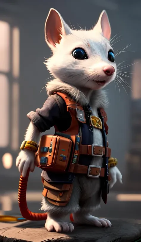 stuart little,electronics, motors, wires, buttons, lcd, artstation trending, unreal engine 5 <lora:add_detail:0.5> <lora:more_details:0.25> <lora:FantasyWorldV1:0.25>