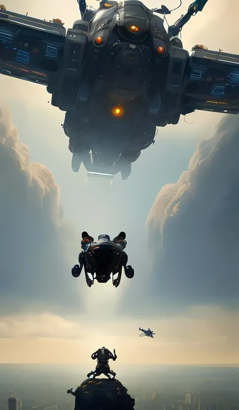 tiger flying in the sky ; cat flying in the sky ; panther flying in the sky ; humans being devoured ; aliens, robotic machines, gods, bio - mechanical intelligences, glitch creatures, dmt entity ; lsd art, trending on artstation, style greg rutkowski