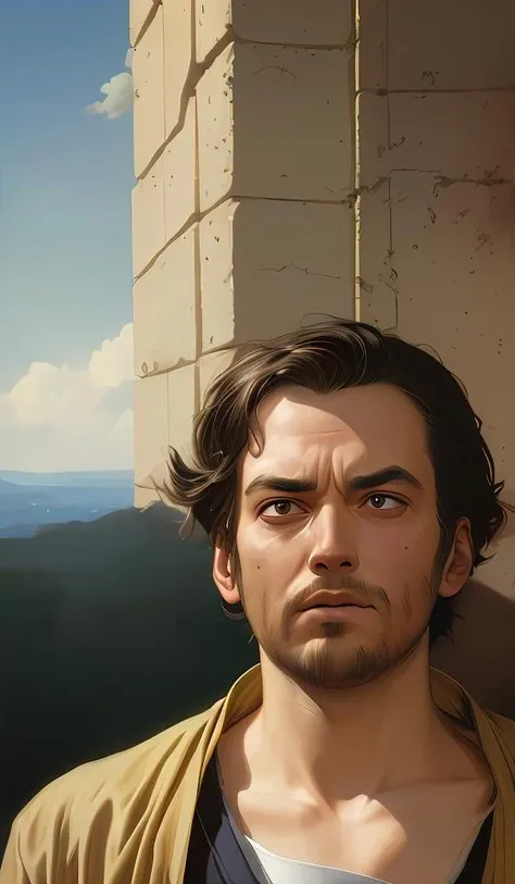highly detailed vfx portrait of bored sanji by eiichiro oda, stephen bliss, greg rutkowski, rhads, makoto shinkai, tom bagshaw, alphonse mucha, sharp focus, art by artgerm, greg rutkowski, stanley kubrick, backlit, harsh overhead sunlight, matte, johannes vermeer,