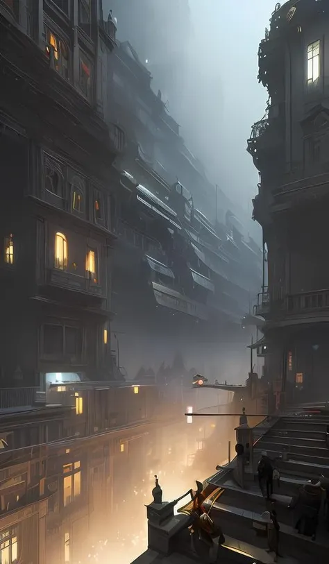 3d concept art by Stephan Martiniere, masterpiece , volumetric light