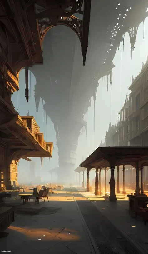 3d concept art by Stephan Martiniere, masterpiece , volumetric light