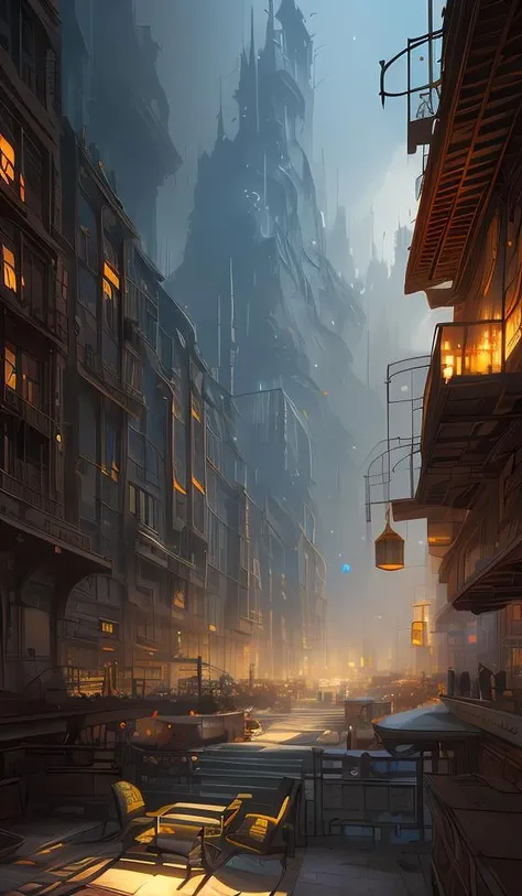 3d concept art by Stephan Martiniere, masterpiece , volumetric light