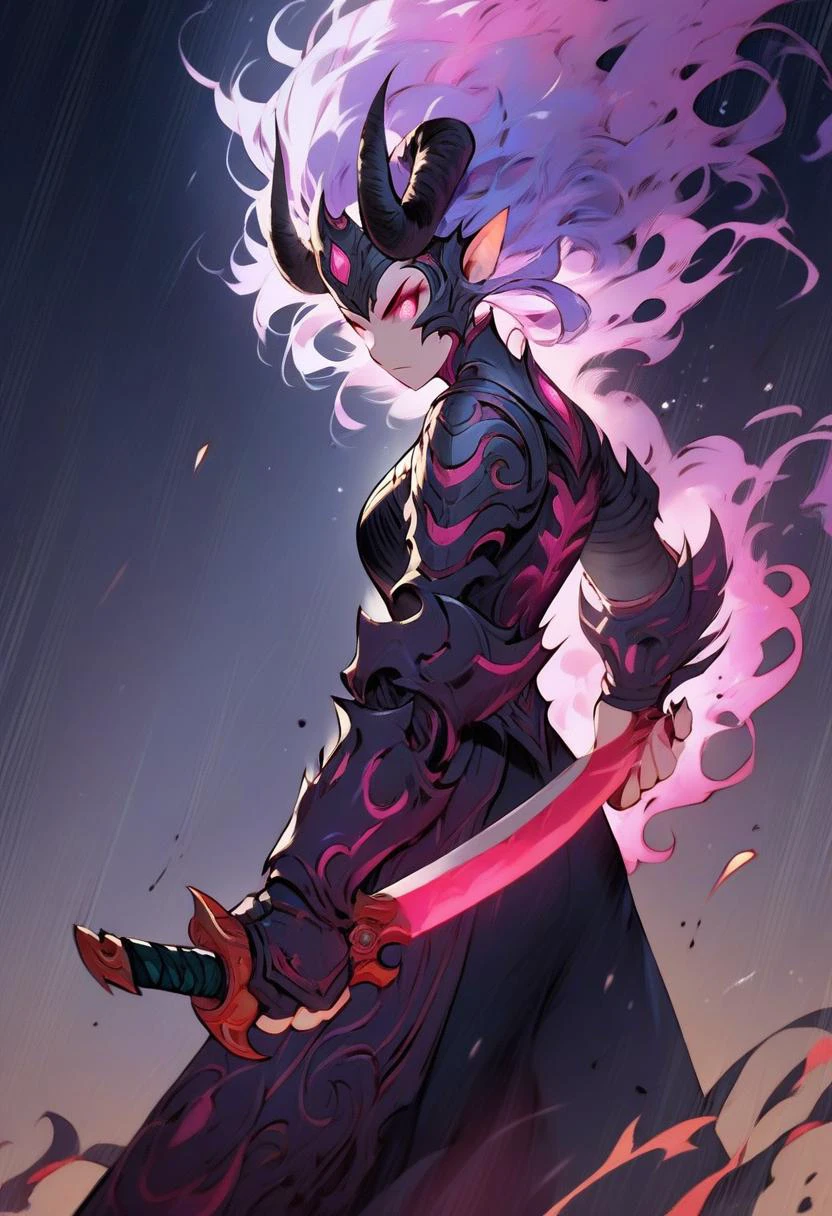 <lora:Dark_Aura_for_Pony:1> (dark aura:1.2), 1girl, purple, action pose, holding knife, demon, <lora:Final_Fantasy_Tactics_-_Pony:1>, score_9, score_8_up, score_7_up, score_6_up, score_5_up, score_4_up, hd, (ultra hd quality details), 8K