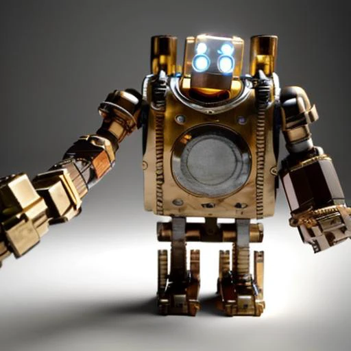 blitzcrank, solo, full body, industrial, (masterpiece:1.2, best quality), <lora:BlitzcrankV2-000024:0.6>,MCwrld,intricate details, fighting, <lora:light_saber_v2:1>, light_saber