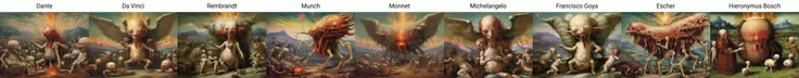 a painting by Dante showing (((psychogenic creature emerging from an abyss))), flames scorching the earth, stormy sky, mountains desert background, despair, fear, 4k, extreme details, intricate details, (highest quality, HD, ultra hd)