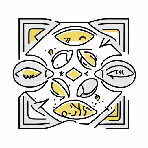 fish, cubism,
white background,
<lora:Japanese_style_Minimalist_Line_Illustrations:0.85>