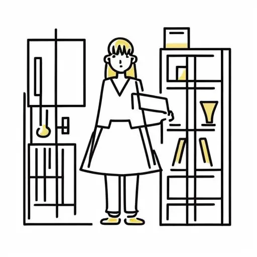 1girl, manga,
white background,  
 <lora:Japanese_style_Minimalist_Line_Illustrations:0.85>