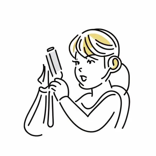 taylor swift, singing, 
white background, simple outline, 
 <lora:Japanese_style_Minimalist_Line_Illustrations:0.85>