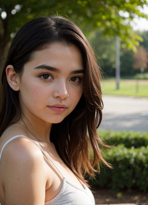 park, focus on girl