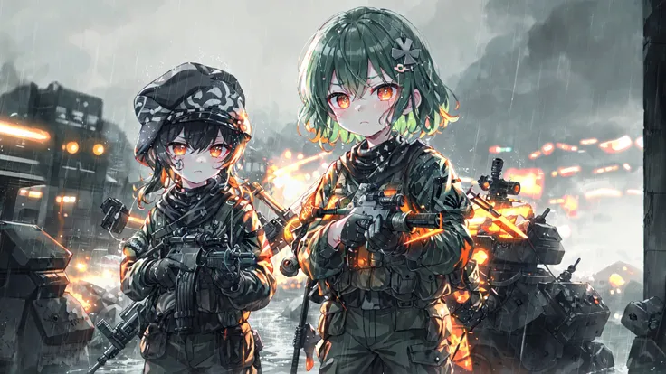 Tactical girl eat cum