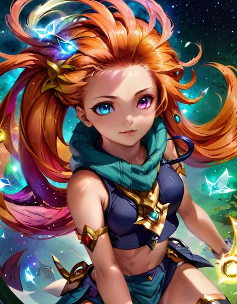 anime artwork 1girl zoe, (heterochromia), long multi colored hair, league of legends, Full Shot,
<lora:LolZoeXL:0.9> <lora:xl_more_art-full_v1:0.4>, ZIP2D . anime style, key visual, vibrant, studio anime, highly detailed