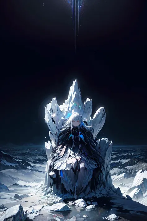 1girl, mature, long silver hair, night, mountain, aurora, moon,((random camera shoot1.4)),(random body pose:1.4),<lora:detailmaker:2>
girl sitting on rock at peak of mountain during night looking up of sky aurora,
volumetric lighting, dynamic lighting, dynamic composition, reflection, caustics, subsurface scattering, (masterpiece, best quality, ultra-detailed, best shadow), high contrast, (best illumination, an extremely delicate and beautiful), ((cinematic light)), colorful, hyper detail, dramatic light, intricate details, stunning gradient colors, no watermark signature,(detailed background),(ultra detailed), (best shadow:1.1)+++++,(high contrast)+++,(best illumination)+++, <lora:add_detail:1>