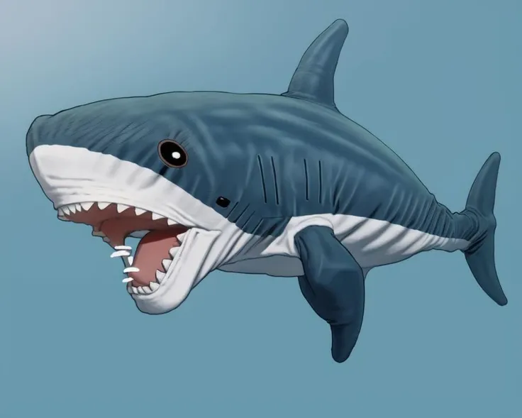 <lora:cushion_v1:0.7>, Ghost shark