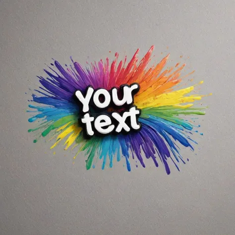 <lora:Harrlogos_v2.0:1> (YOUR TEXT text logo:1.4),white, rainbow, black, painting, brush strokes <lora:LCM_LoRA_Weights:0.3>
