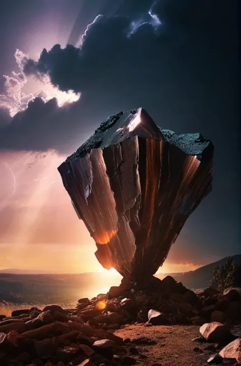 (Introduce quality iteratively))((large glowing transparent natural mineral, mystic light inside, sunbeam, sunset, lightnings, dramatic lighting))(evocative depth of field)(grounded sharpness)(abyss black point)(art of genius)(earthly gradients)(earthy colorful saturated hues))(earth corners vignette))
<lora:LCM-LoRA-XL_V1:0.21>
<lora:SDXLHighDetail_v5:0.3>