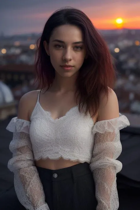 Merger_liv_penlet
((cityscape:1.2) scene posing on the (rooftops:1.2) at (sunset:1.2) wearing clothes, wearing trousers and a top, (plain top:1.2), (top:1.2), (trousers:1.2), (cityscape:1.2), (night time sunset sky:1.3), (dark:1.1), (evening:1.2), vibrant sky colours:1.2),
bokeh, f1.4, 40mm, photorealistic, raw, 8k, textured skin, skin pores, intricate details <lora:epi_noiseoffset2:1>, epiCRealism <lora:ClothingAdjuster3:-1>