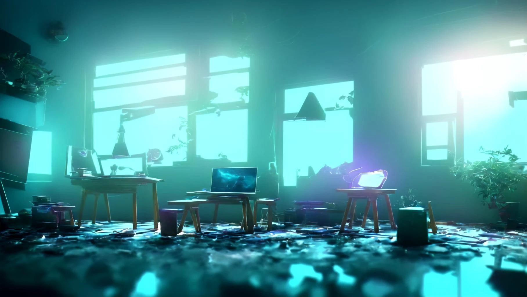 <lora:Neon_Isometric:1> (masterpiece),((Isometric)), redshift style, Neon Vaporwave Scene Bedroom , (Large queen size bed with stuffed toys on one side of the room),kawaii anime posters on the walls, bright lights coming from the blinds on the windows with gaming computer on a small desk, (perfect composition), (golden ratio), (centered) ,(extreme light and shadow) ,(best illustration), (anime), (kawaii) , redshift style <lora:sunAndShadow_v10:.3> <lora:starryStyle_v20:.3> <lora:oriArtstyleDreamlike_v8:.3>