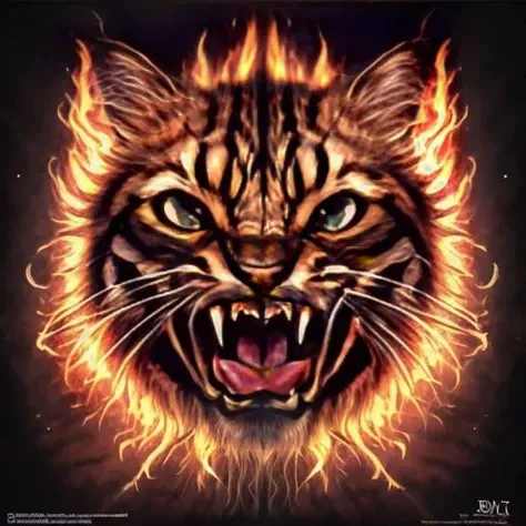 a high quality close up portrait of a (laughing:1.4) <lora:Maverick:1> cat starring in the : "Guardians of the Galaxy" (2014), (movieer:1.3), cybernetic, background is sci-fi, flames, water, apocalypse, eye of the tiger, 25mm, Canon 5D Mark IV, UHD 4 k, award winning photography, soft bokeh, sharp focus, vibrant colors, ultrarealistic, masterpiece, trending on Artstation, featured on pixiv, cinematic lighting, hyper detailed, 8 k, unreal engine 5, intricate details, Wayne Barlowe, Larry Elmore, Tim Hildebrandt, Donato Giancola, Andreas Rocha, Bruce Pennington, Artgerm