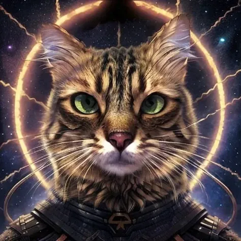 <lora:Maverick:1> cat staring holding a laser gun and staring in the movie: "(Guardians of the Galaxy:1.1)" (2014), movie poster, soft bokeh, sharp focus, crystal material, portrait bust, symmetry, faded colors, vibrant colors, exotic alien features, cypherpunk background, tim hildebrandt, wayne barlowe, bruce pennington, donato giancola, larry elmore, masterpiece, trending on artstation, featured on pixiv, cinematic composition, beautiful lighting, hyper detailed, 8 k, unreal engine 5, intricate detials