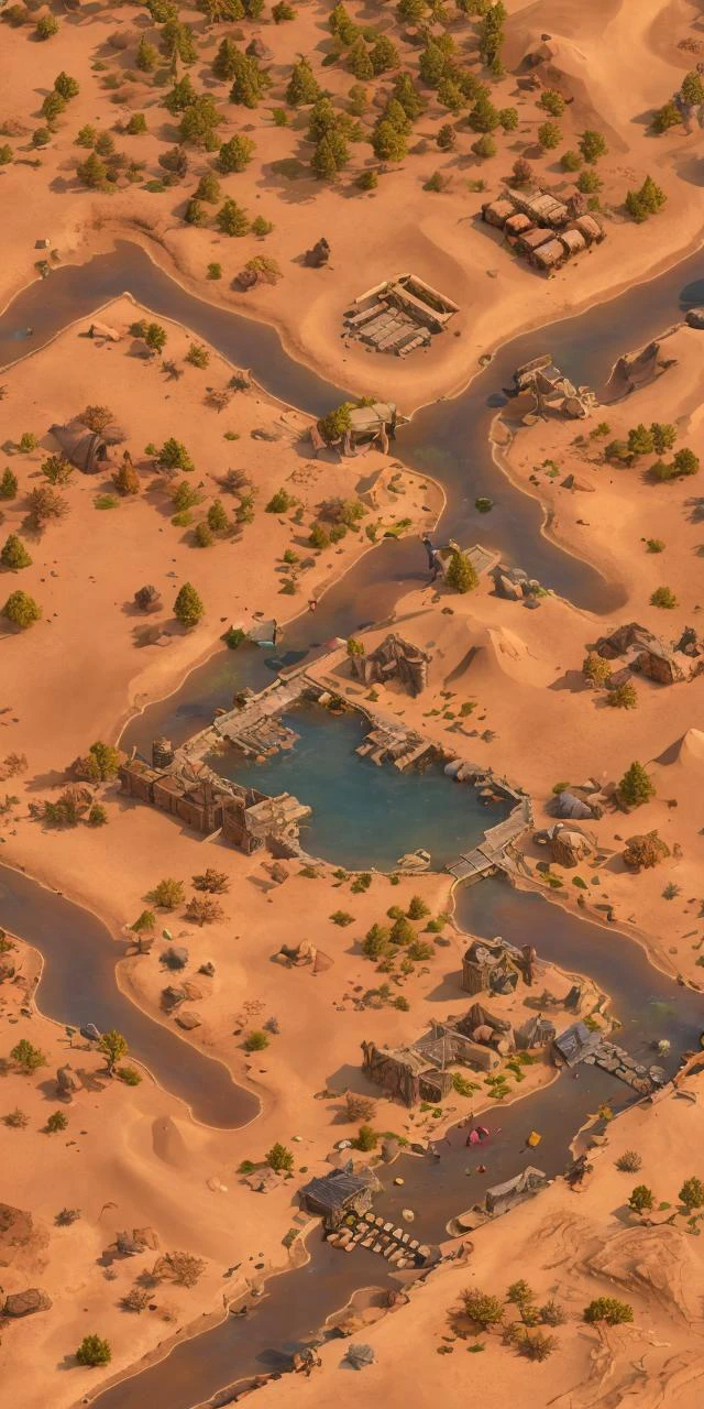 (Age of Empires),wilderness,
game_scene,
game_map,
Isometric view,
Aerial view,
Desert, oasis,
8k,Best quality,3D rendering,
<lora:Manana-15:1:OUTALL>