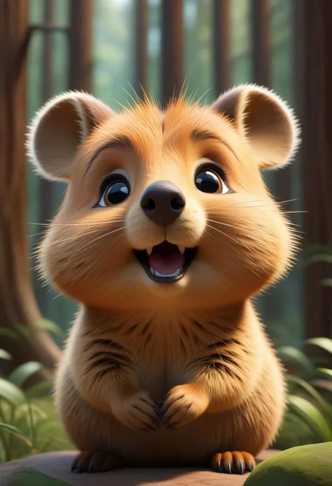 ASCIIMasterpiece pixar nickelodeon cartoon of a (quokka), symmetrical, highly detailed, 8k, digital painting, oil painting, illustration, concept art, sharp focus, volumetric lighting, epic Composition, cgsociety, artstation