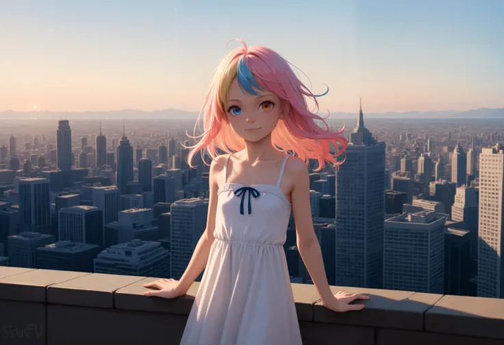 score_9,score_8_up,score_7_up,source_anime,
BREAK
(absurdres,highres),(high quality,best quality),(masterpiece:0.5),
1girl,solo,(cute, petite:0.8),(flat chest:0.7),(skinny:0.5),(pale skin:0.5),
BREAK
heterochromia,looking at viewer,
two-tone hair,long hair,medium hair,floating hair,
outdoors,cityscape,scenery,